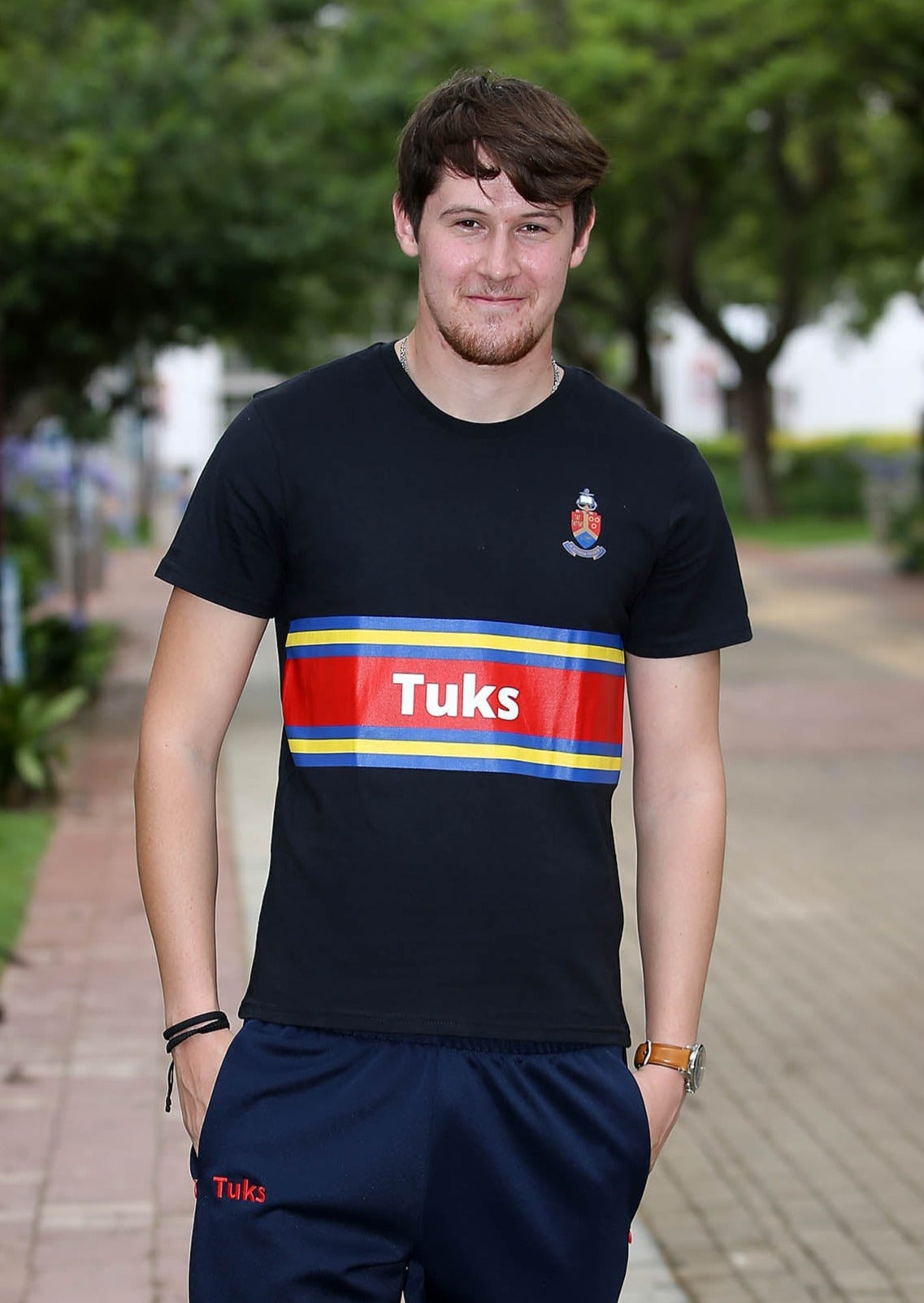 Short Sleeve Tuks Stripe T-Shirts