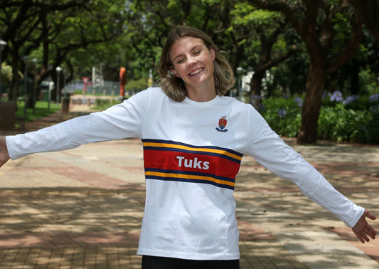 Long Sleeve White Stripe T-Shirt