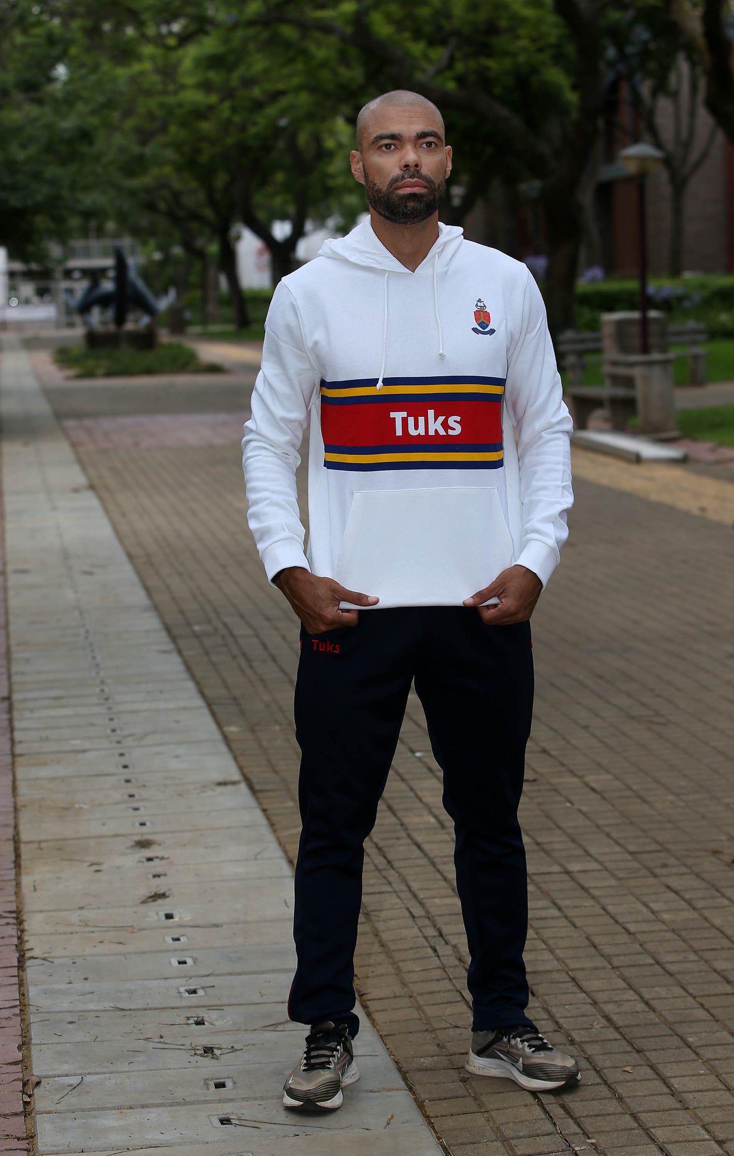 Tuks White Stripe Hoody