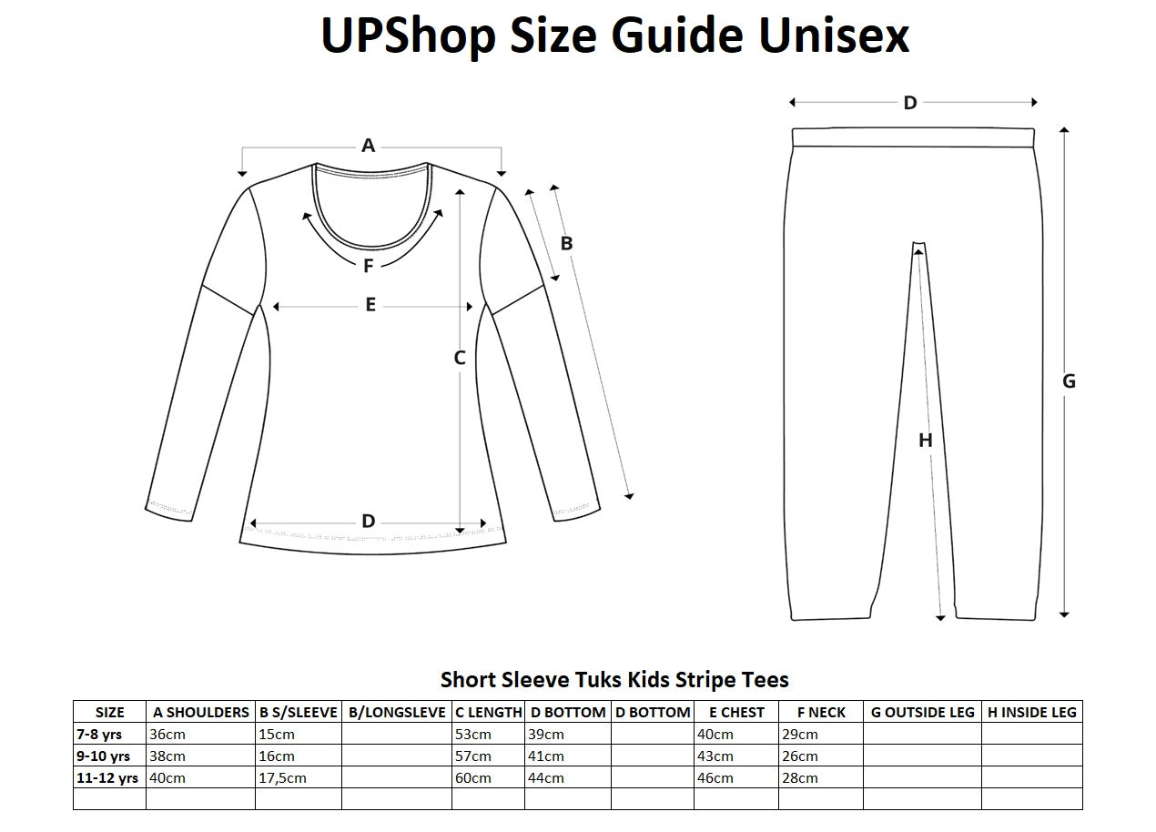 Short Sleeve Tuks Kids Stripe T-Shirt