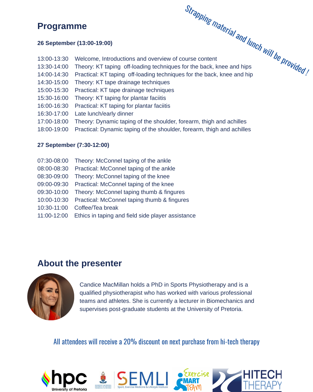 Strapping In-Person Course - September